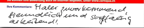Maler zuvorkommend, freundlich und sorgfältig arbeitend!