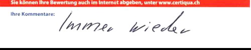 immer wieder.