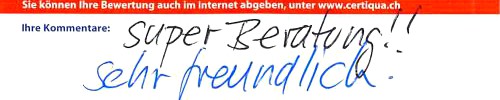 super Beratung!! sehr freundlich.