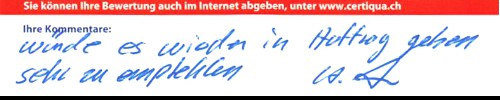 Würde es wieder in Auftrag geben. Sehr zu empfehlen.