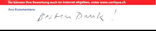 besten Dank!