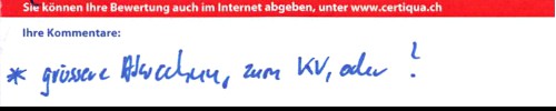 grössere Abweichung zum KV, oder?
