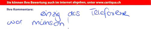 einzig das Telefonieren war mühsam!